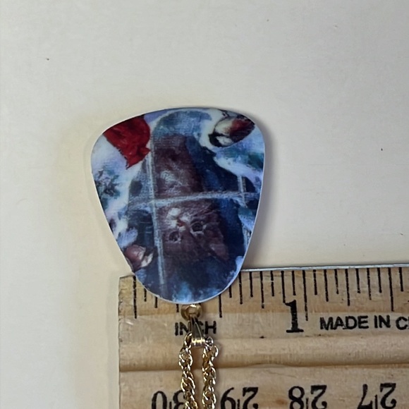 Rounded Triangular Cat Looking Out Window Pendant Necklace - Picture 12 of 13